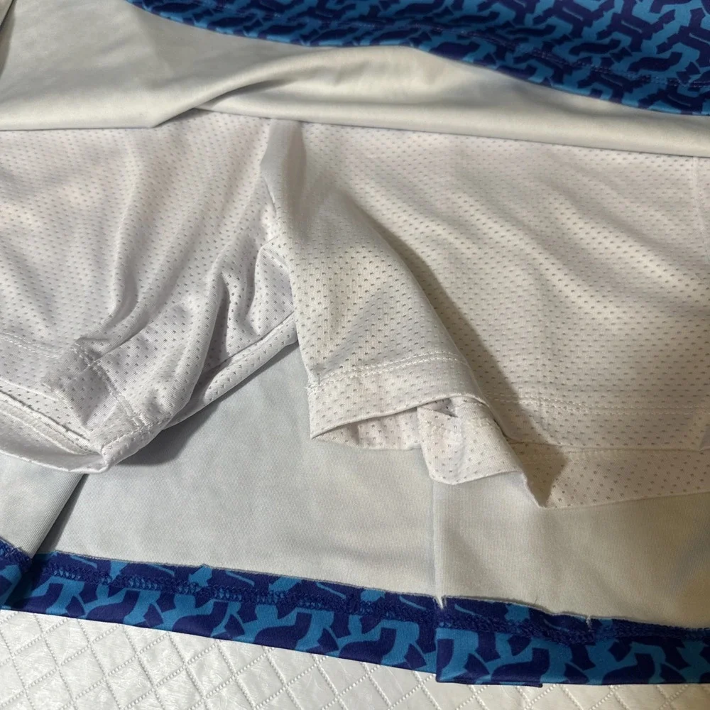 Zealotpower  women skort size large‎ blue print stretch waist pickleball tennis
